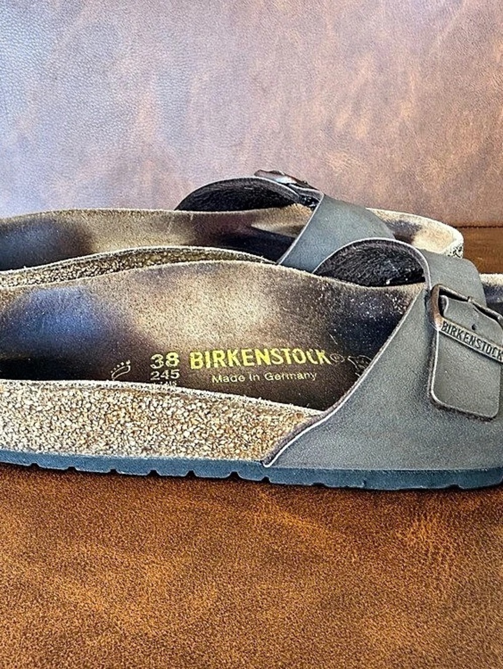 Birkenstock Madrid Brown Leather Sandals Women’s EU 38 US 7-7.5